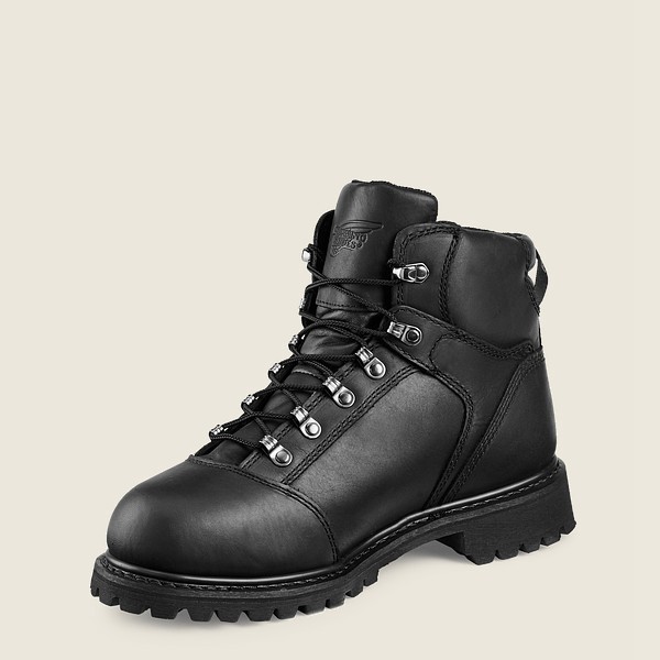 Red Wing Mens Truwelt - 6-inch Waterproof Toe - Safety Boots Black - 6473MFVKB